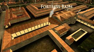 Animation of ancient Roman Fort in Caerleon Wales [upl. by Bertelli]