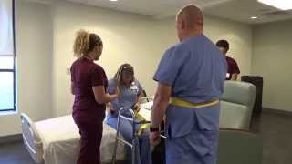 Physical Therapy Transfer Training  How To Transfer From Wheelchair To Bed [upl. by Ociral]