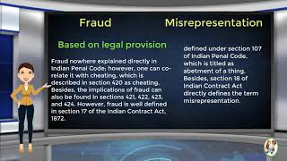 What is Difference Between Fraud amp Misrepresentation [upl. by Kcim]