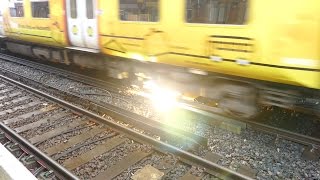 Merseyrail 507 009 making arcs at Birkdale station [upl. by Adnaloj500]