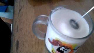 Aerolatte Review Frothing Cold Milk In Under 1 Minute [upl. by Eulalee]